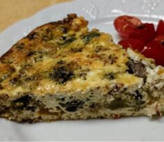 Quiche with roasted tomatoes